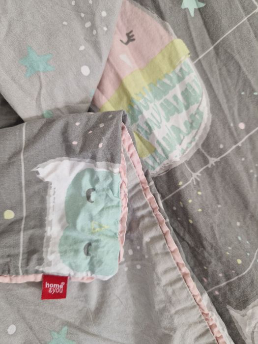 Pościel home&you r. 140x200, 70x80 bawełniana jednoosobowa sowy