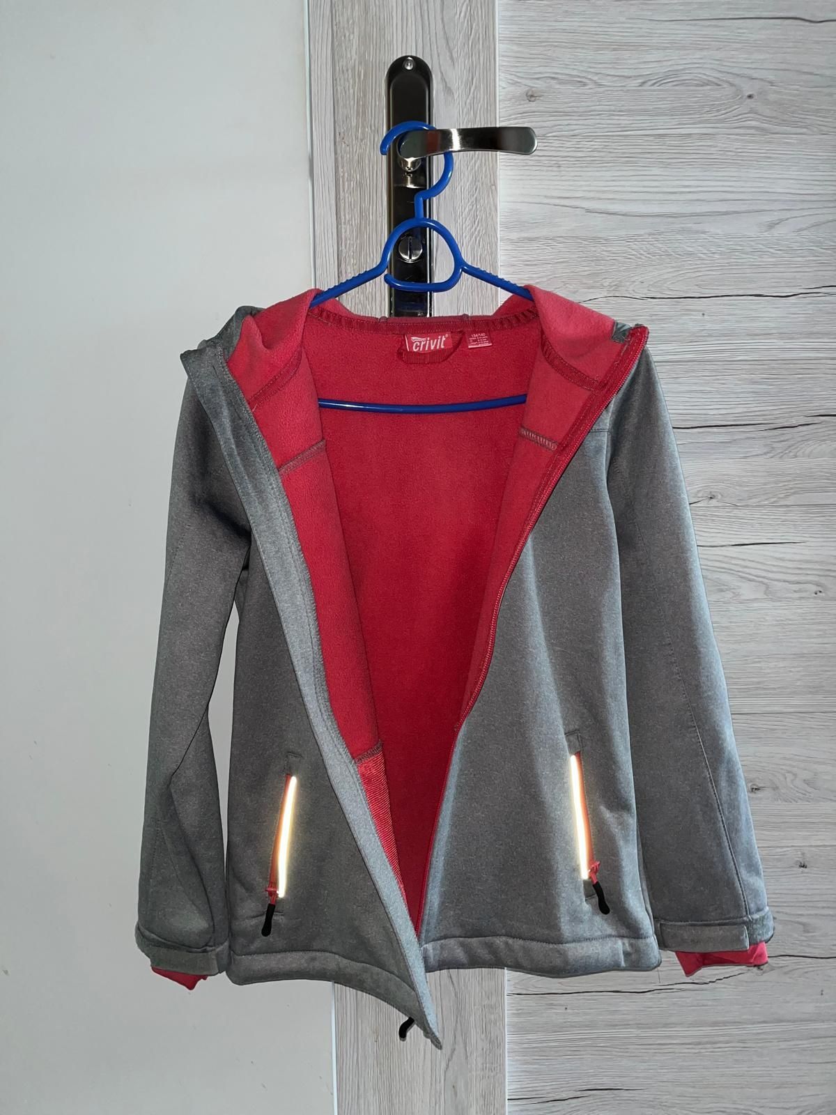 Szary Softshell dla dziecka