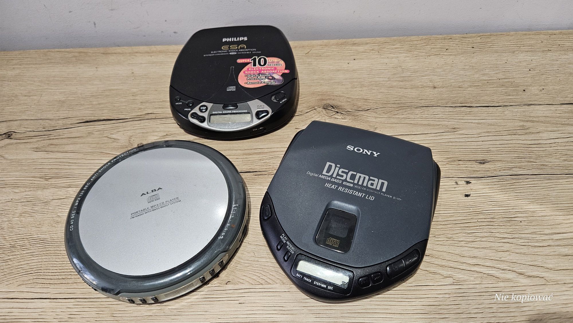 3x Discman pakiet zestaw sony