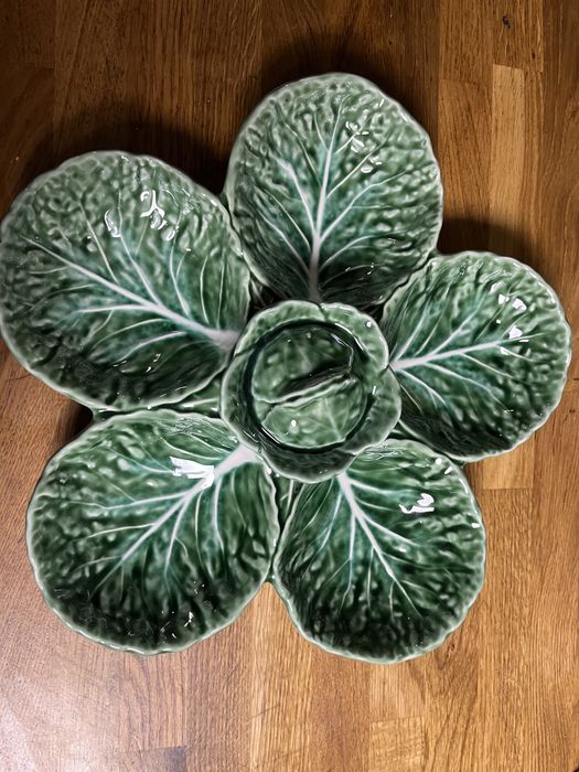 Patera na przekąski i sos z pokrywką Kapusta vintage Olfaire Portugal