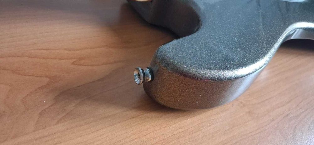 Gitara elektryczna Sounder, kabel, piec, pokrowiec