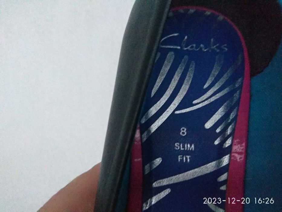 Туфли,балетки кожанние Clarks slim fit р. 41