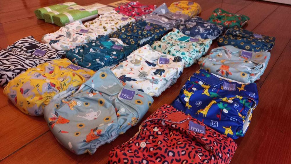 Fraldas reutilizáveis bambino mio novas