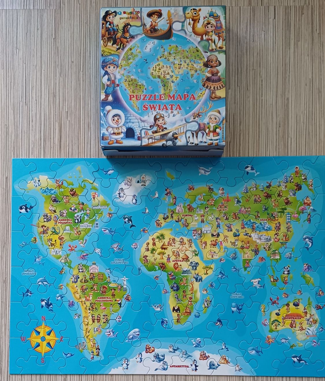 Puzzle mapa świata