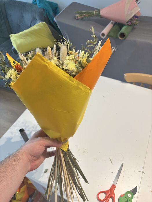 Suszone kwiaty, bukiety