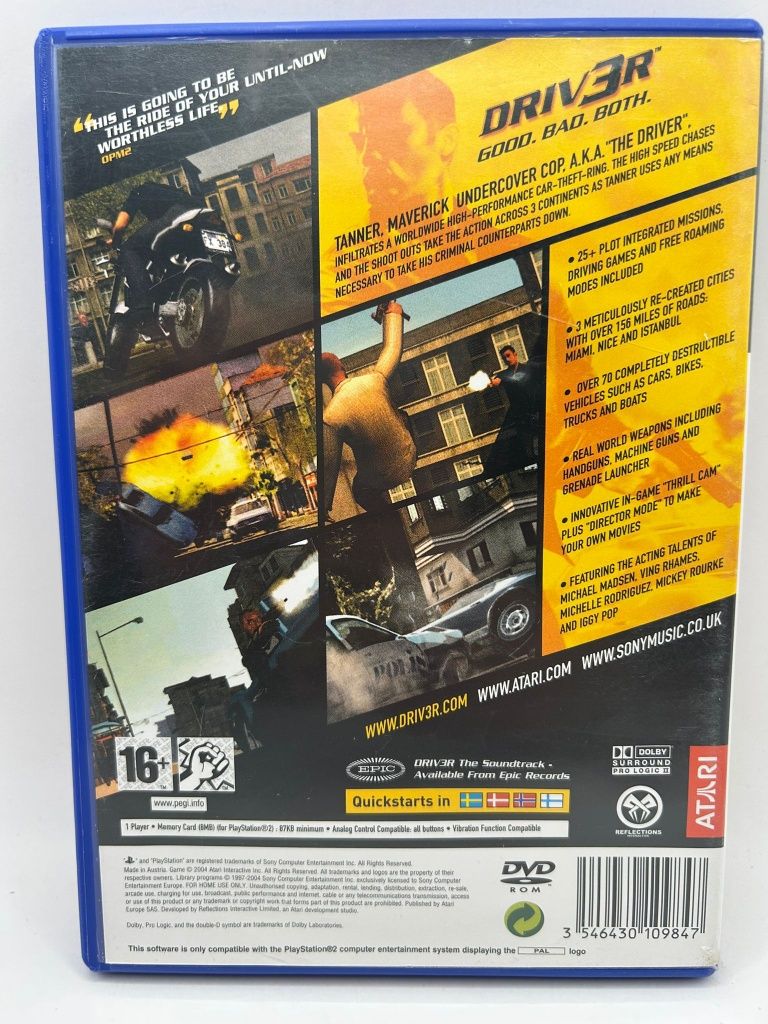 Driver 3 3xA Ps2 nr 5616