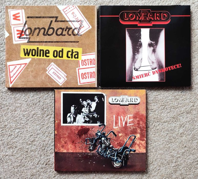 LOMBARD 3xCD stan NM, jak nowe. LIVE, Śmierć Dyskotece, Wolne Od Cła