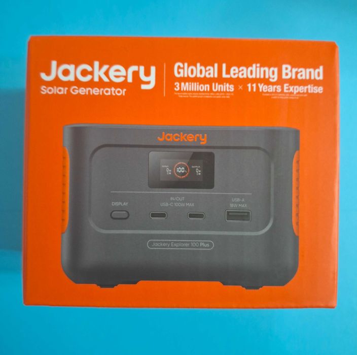 Jackery Explorer 100 Plus LiFePO4 128W 99Wh 31000 mAh НОВА!!