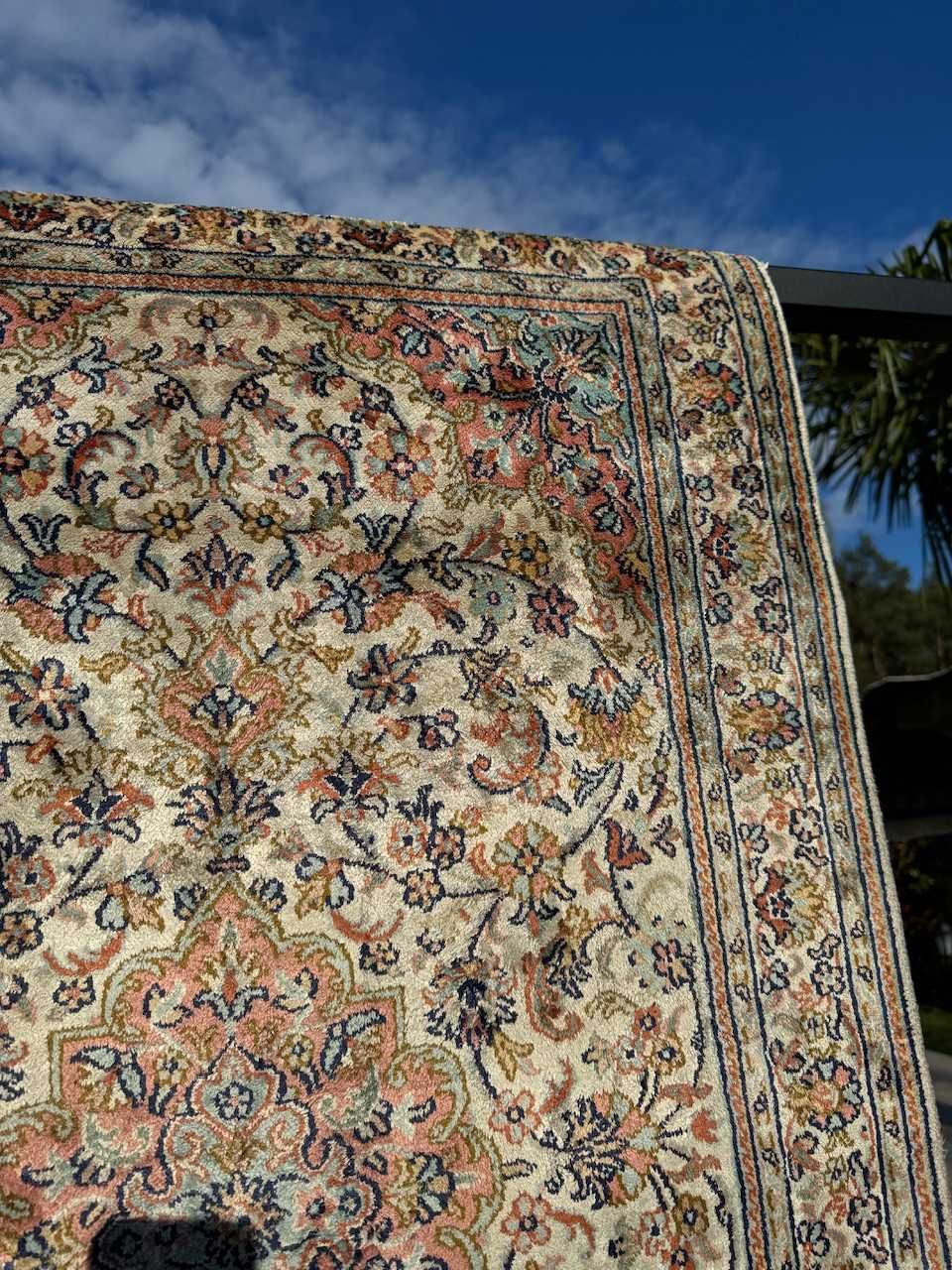 Jak nowy jedwabny dywan perski GHOUM 135x75 sklep 8 tyś