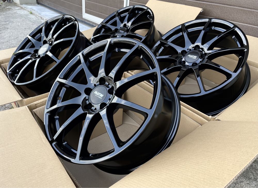 4x felgi aluminiowe NOWE czarne 5x112 r18 et38 8J Alufelgi Germany 18”