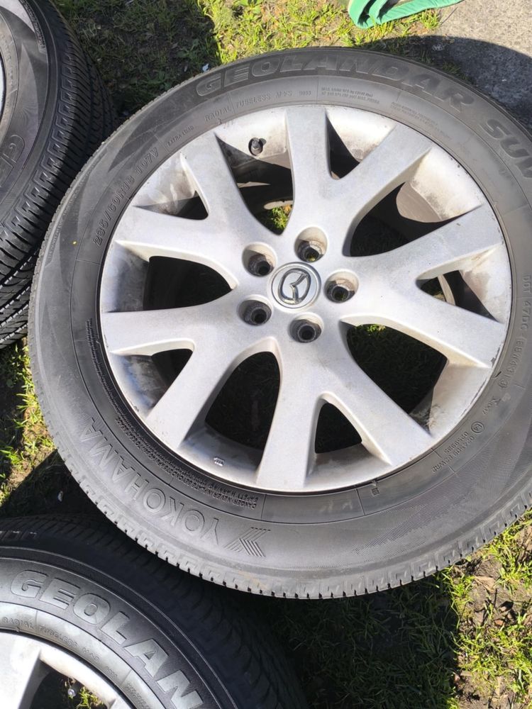 Felgi aluminiowe Mazda 18” + opony caloroczne Yokohama 235/60 R18
