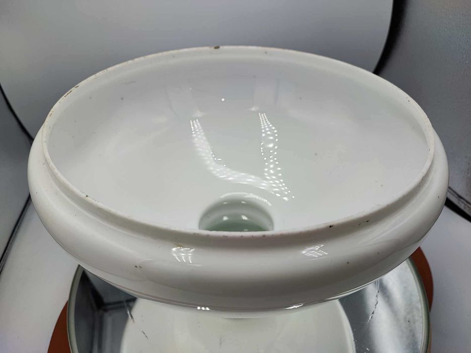 Przedwojenny klosz,umbra na naftowa śr.montaż.27,8 cm.