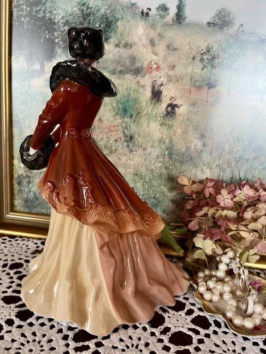 *Royal Worcester Limitowana Angielska Porcelana Figurka Dama Lalka