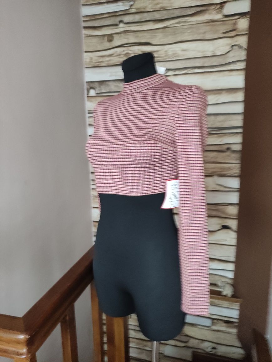 Top golf polgolf Crop top wiązanie sznurki na plecach XS 34 nowy nowa