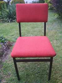Stare krzesło metalowe PRL