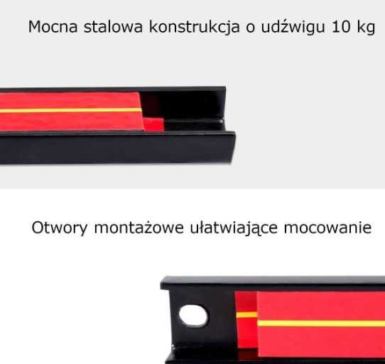 Zestaw listew magnetycznych na narzędzia 46cm (6 sztuk)