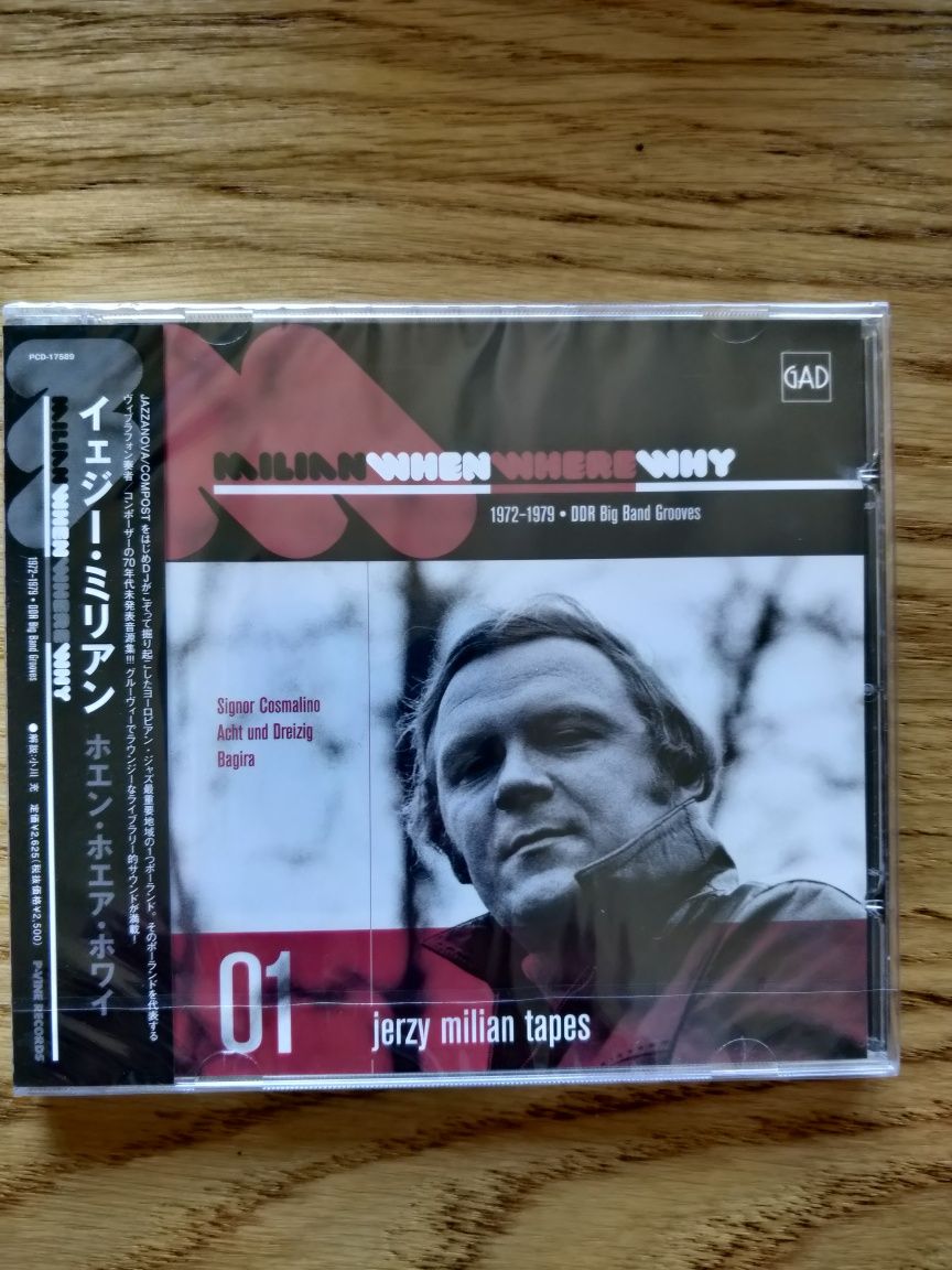 Jerzy Milian - When Where Why CD OBI Japońskie wydanie folia GAD
