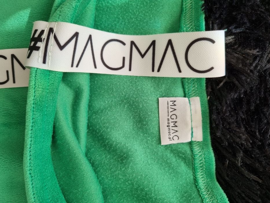 Dres damski Magmac, welurowy, rozmiar uniwersalny, zielony