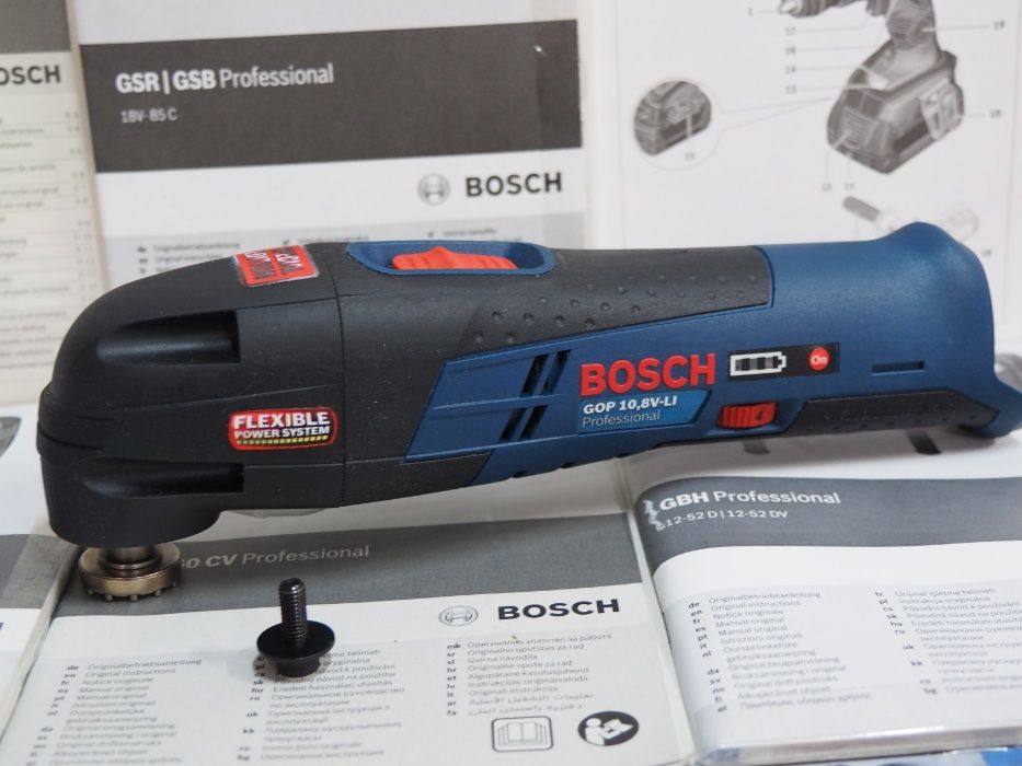 Szlifierka multimaster BOSCH GOP 10,8V-LI wurth bti berner bateria 2ah