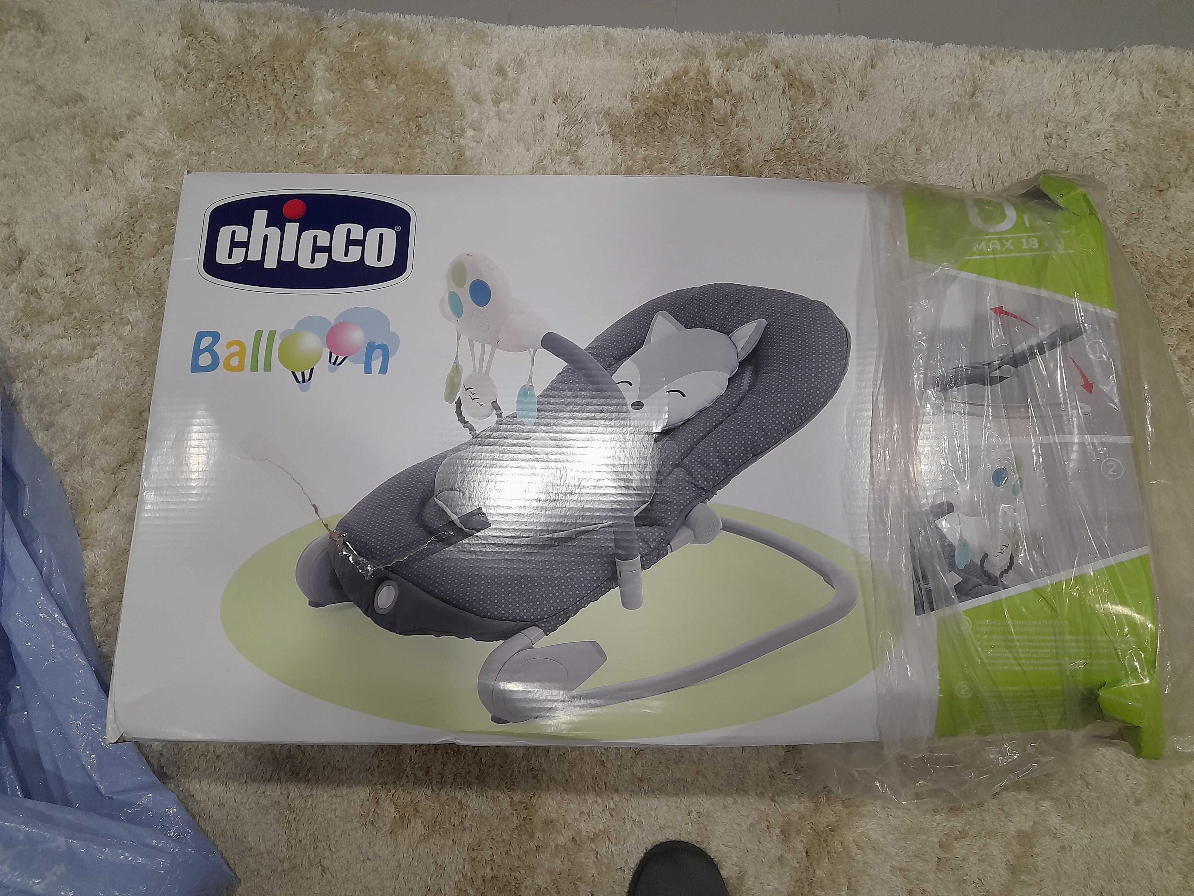 Espreguiçadeira Chicco Balloon como nova pouco uso