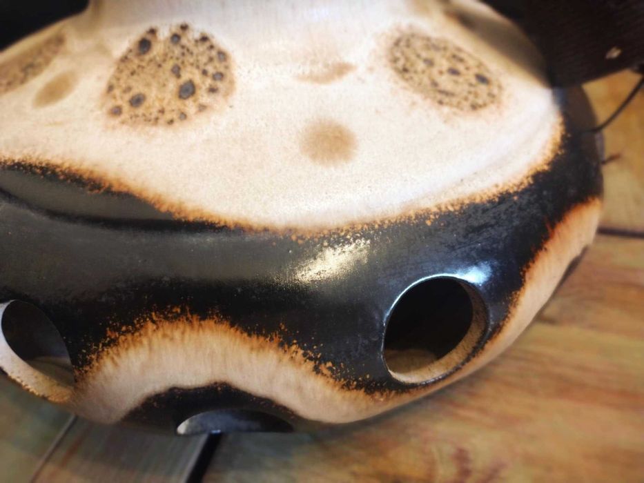 Ceramiczna lampa z lat 70. typu FAT Lava