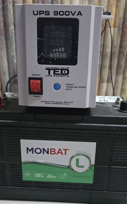 ДБЖ Ted 900 + акумулятор Monbat 100Ah