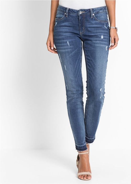 bonprix jeansy spodnie jeansowe skinny cygaretki kieszenie 38 vv