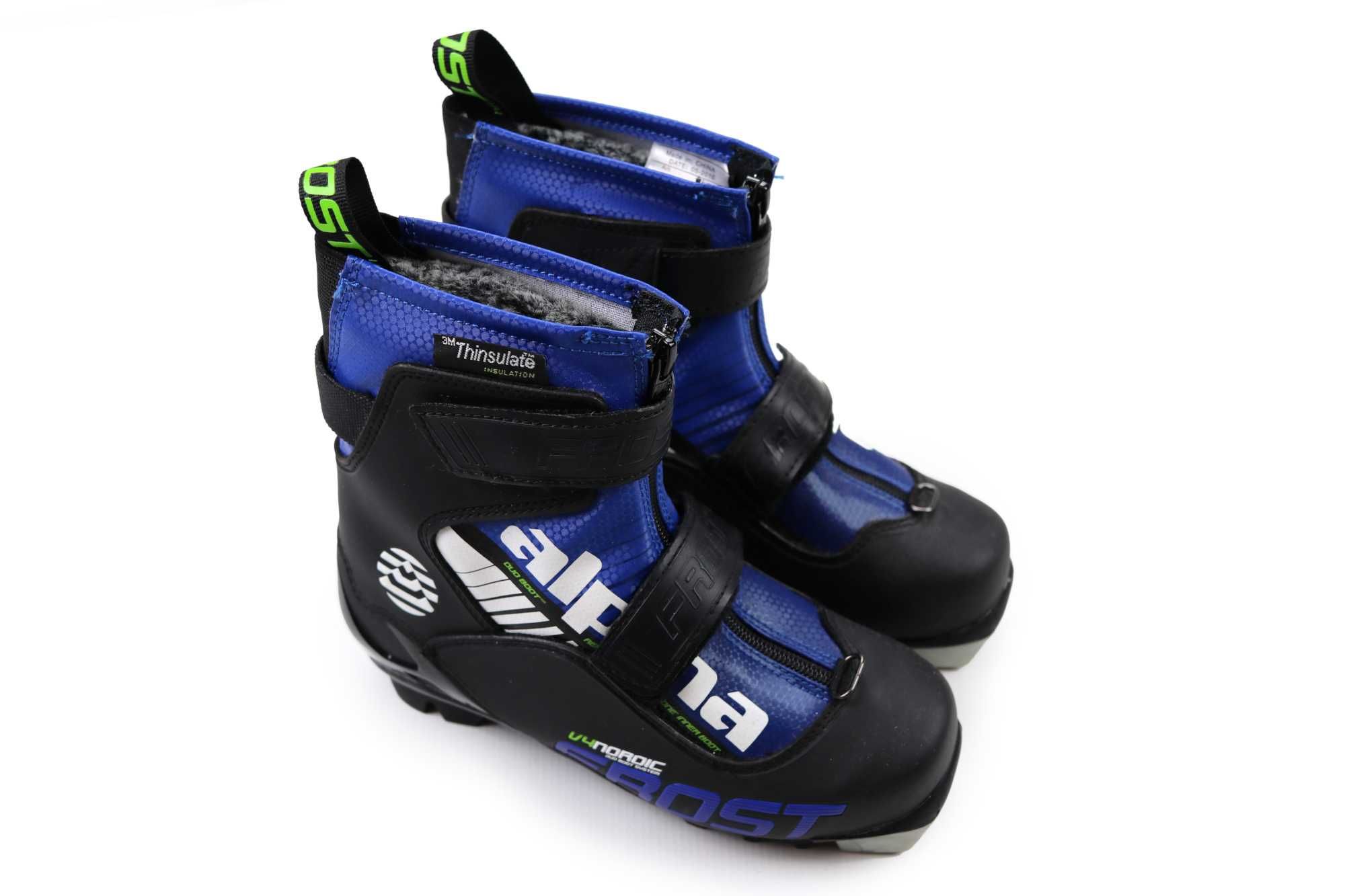 Alpina Nordic V4 buty na narty biegowe niebieskie Frost Boy 33