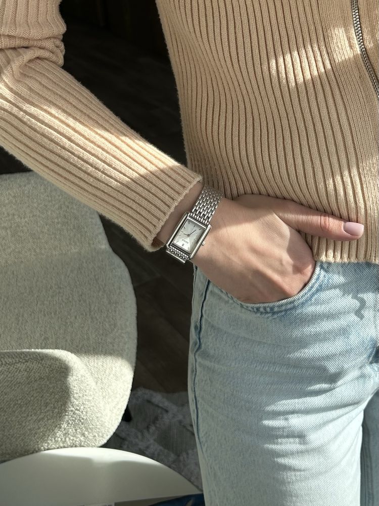 Годинник burker olivia silver срібний часы серебро