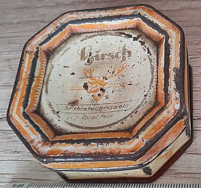 Pudełko opakowanie metalowe Hirsch