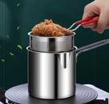 Кастрюля, сотейник с сеткой для фритюр, объем 1.25л