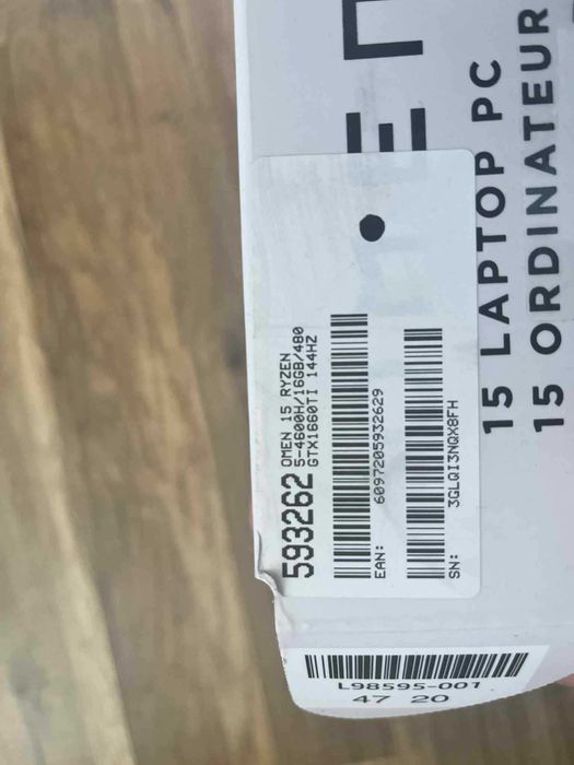 Laptop Omen 15-en0016nw