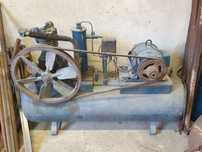 Kompressor, sprężarka Becker Mehrer 1953r-1958r antyk na chodzie