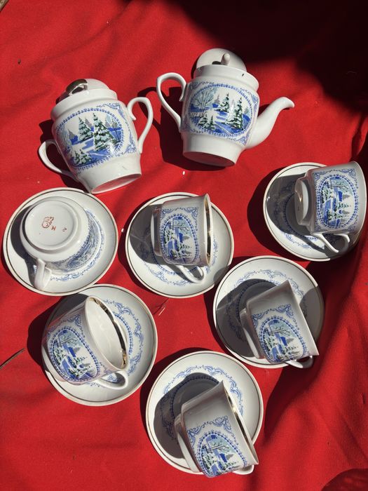 Сервіз чайний дружковка лфз дулево сервиз посуд ссср