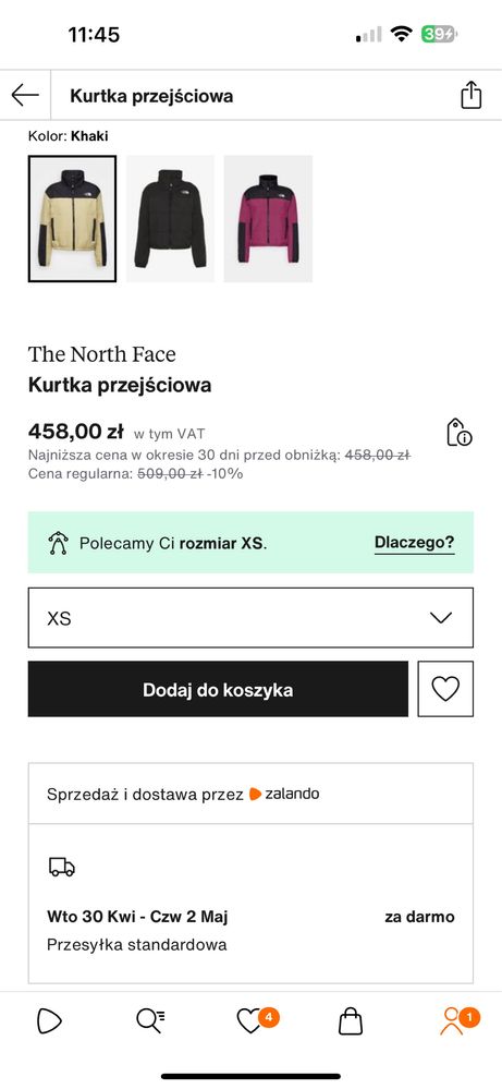 Kurtka przejsciowa The north face xs