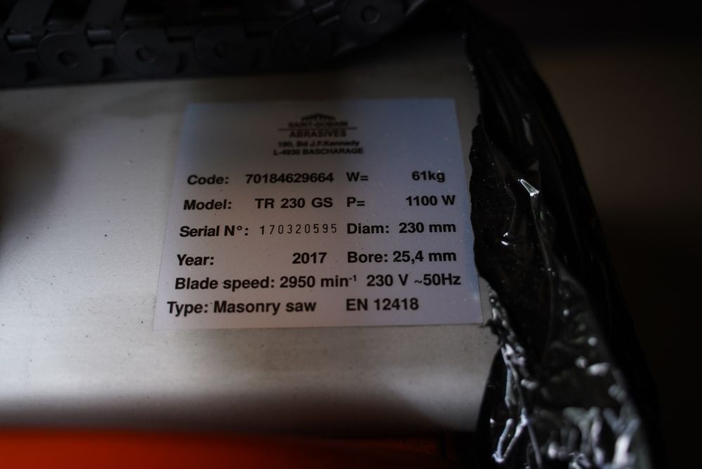 Stołowa przecinarka do płytek NORTON Tr 230 GS 86cm Nowa