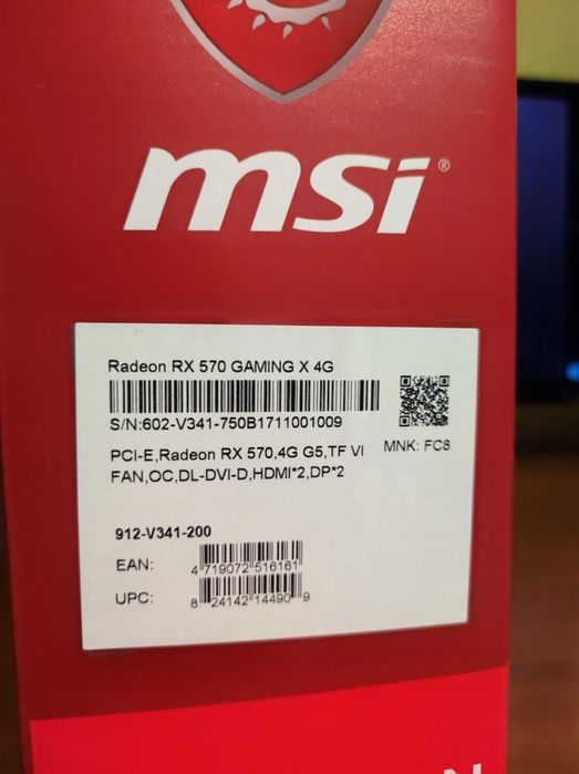 MSI RX570 Gaming X 4G