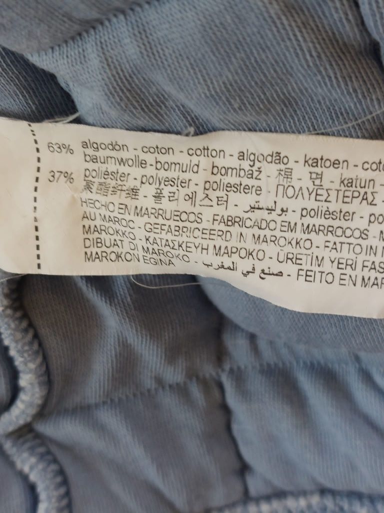 Dziecięcy, jasnoniebieski, pikowany blezer.Zara. Rozmiar 98 cm