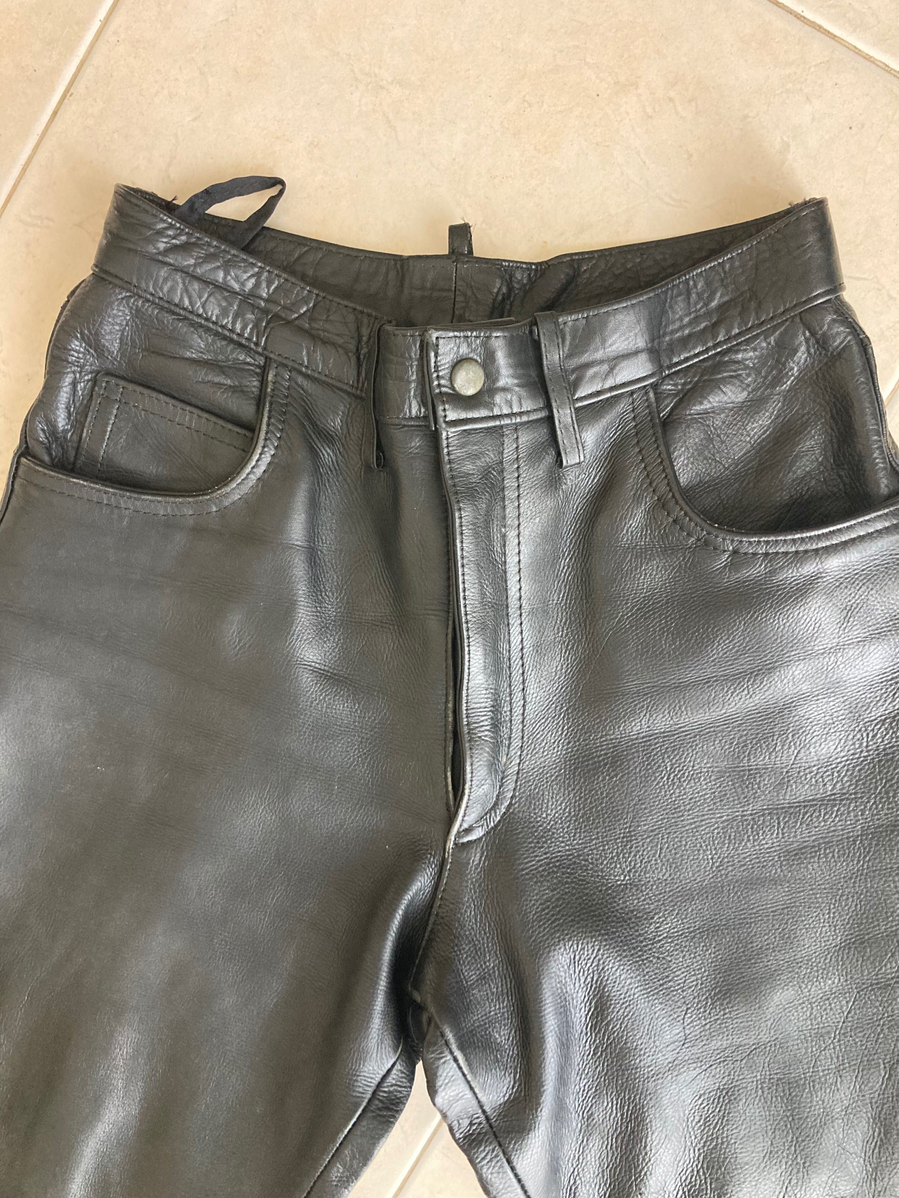 Calça cabedal e blusão unisexo