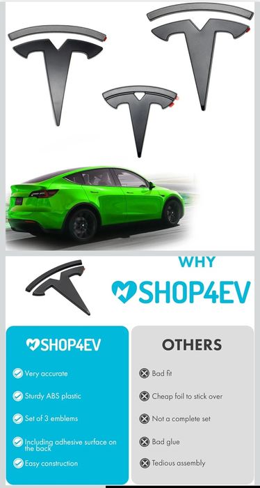 Símbolo preto p/Tesla