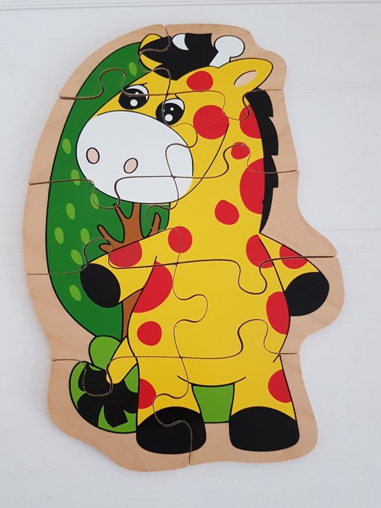Puzzle drewniane animal puzzle żyrafa