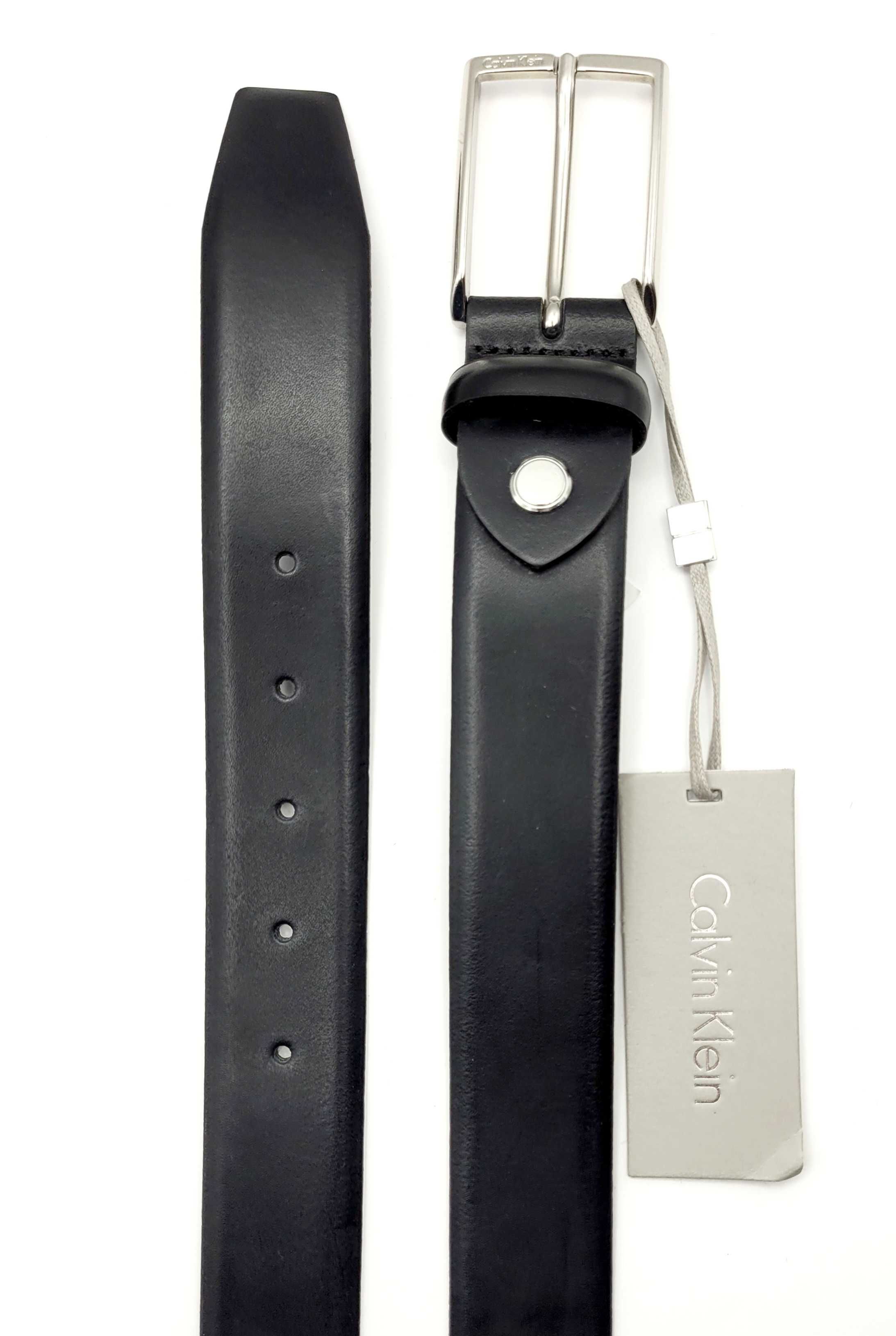 Pasek męski CALVIN KLEIN Justin 3 Belt skórzany elegancki 105 cm