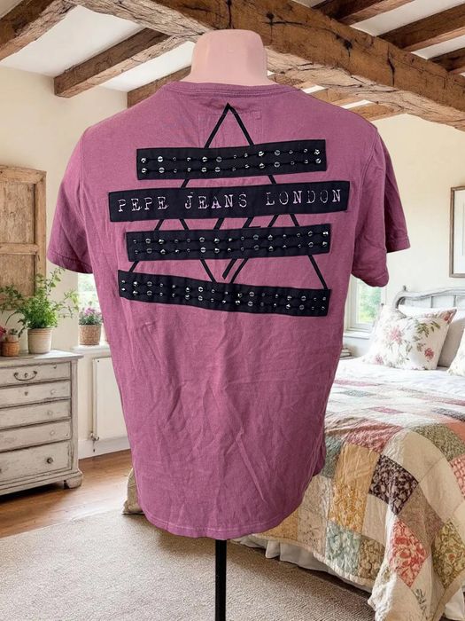 Pepe Jeans roz. M męski t-shirt koszulka z dżetami