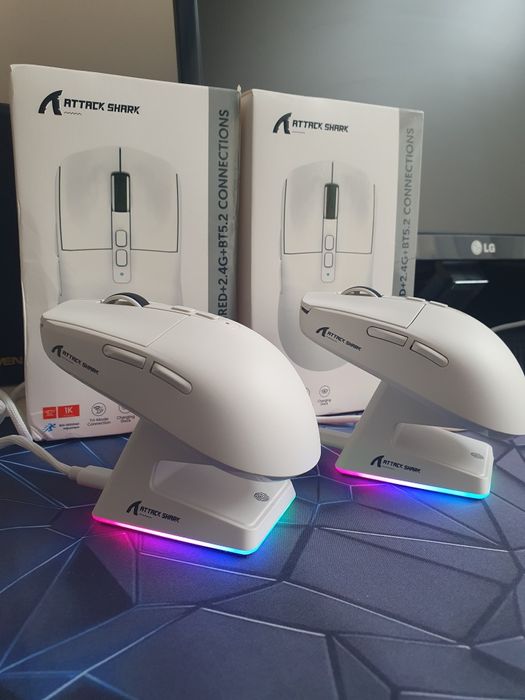 Нові ігрові мишки Attack Shark X6 PAW3395  DPI26000 з докстанцією