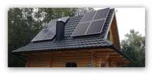 Zestaw Solarny Altana Domek Szałas Działka Bacówka ze światłem LED
