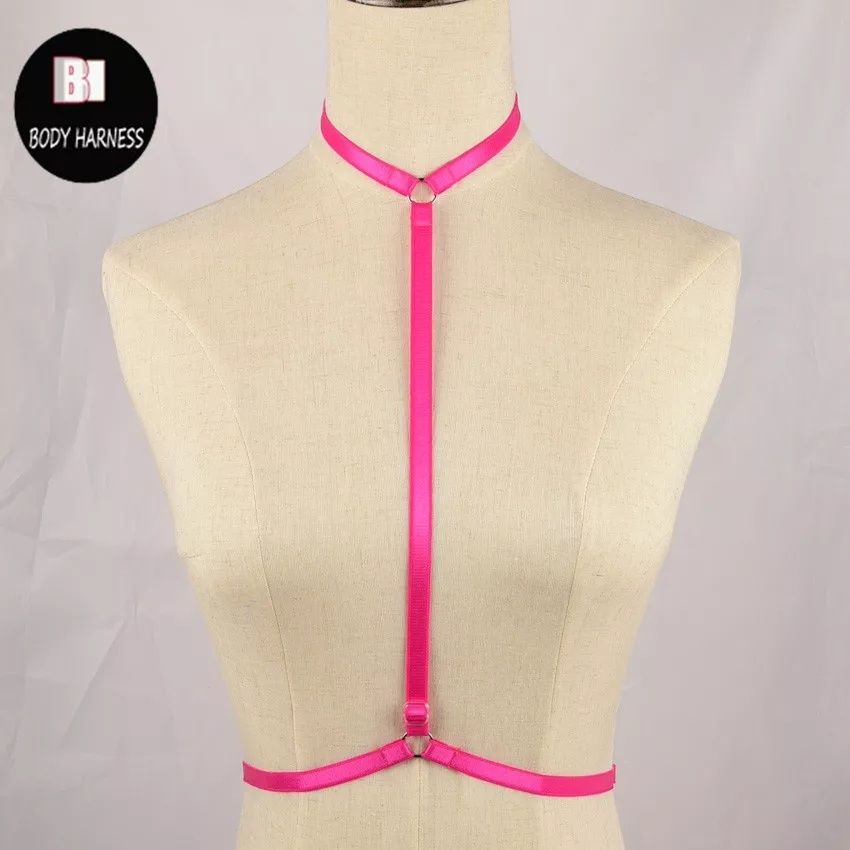 Harness harnesy uprząż damska paski różowe