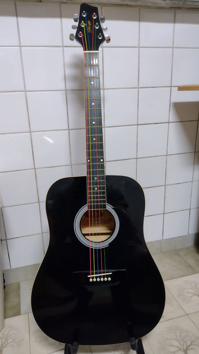 Gitara akustyczna western Stagg SW201-BK