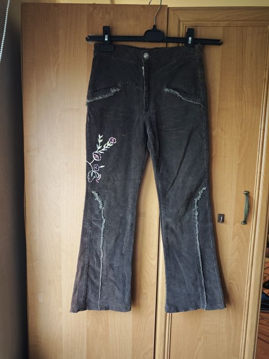 Spodnie dziecięce jeansowe rozmiar 152 brązowe