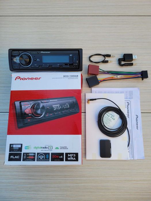 Radio samochodowe Pioneer MVH-130DAB z anteną DAB+ i Bluetooth!!!