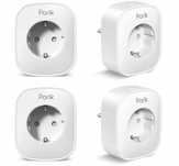 Inteligentne gniazdka Smart WiFi 16A, 3840W, 4 szt. Zdalne Sterowanie